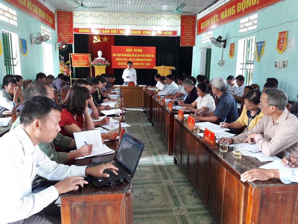 Hội nghị Ban chấp hành Đảng bộ xã lần thứ 29, khóa XIV, nhiệm kỳ 2015- 2020.